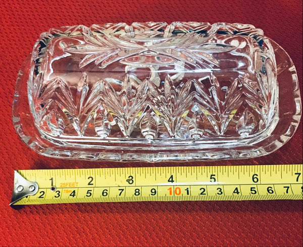 Fine Crystal Butter Dish