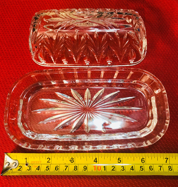 Fine Crystal Butter Dish