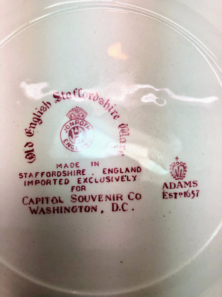 Old English Staffordshire Ware Souvenir Plate