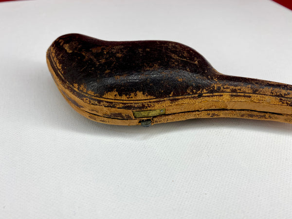 Vintage Hand Carved Pipe w case