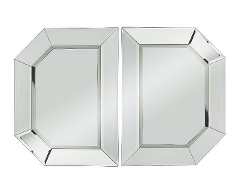 2-Piece Beveled Glass Mirror Sections