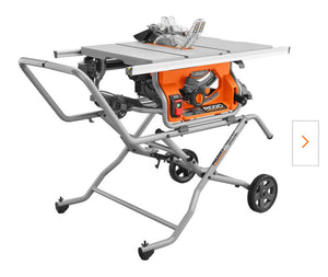 RIGID 10 in. Pro Jobsite Table Saw with Stand