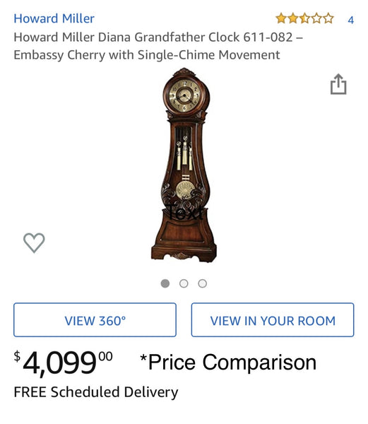Howard Miller Floor Clock - Diana Model 611-082