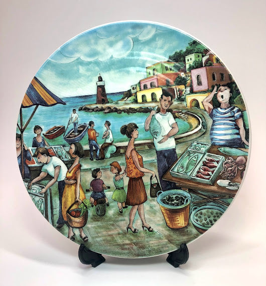 Italian Collector Plate Made By Brunelli