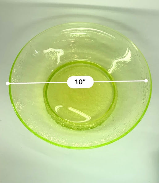 Lime Green Glass Plate