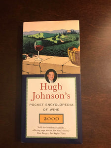Hugh Johnson's Pocket Encyclopedia of Wine 2000 Hardcover Book