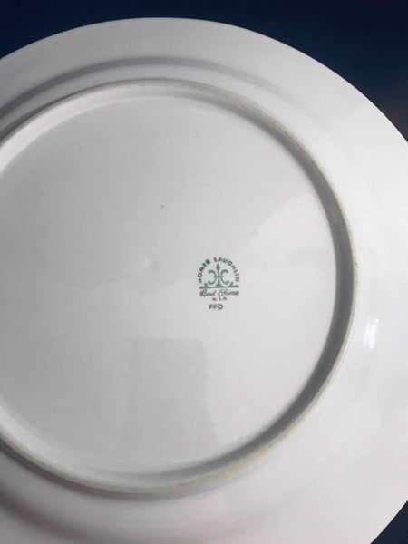 Set of 4 Homer Laughlin Fine Porcelain Dinner Plates